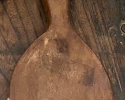 Early Carved Wooden Spoon