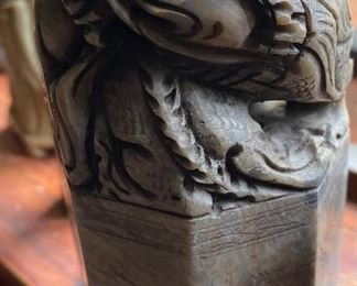 Carved Oriental Stone 