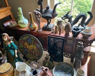 Ornate Oriental Wooden Stand/Table 