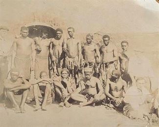 1896 South African Transvaal Photograph with Natives 