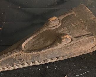 Old Aborigine Wooden Crocodile Prow