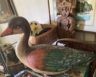Carved Wooden Duck