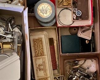 Costume Jewelry, Cufflinks, Watches