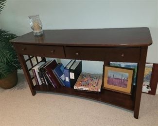 Sofa table with matching side tables