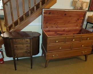Lane Cedar chest and sewing cabinet