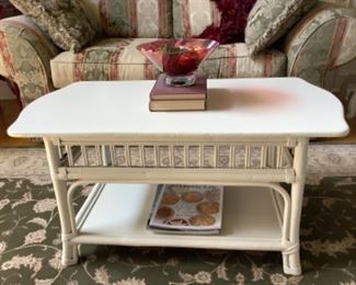 Shabby chic ivory coffee table 