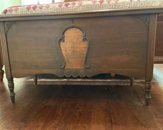Vintage decorative Cedar chest with legs