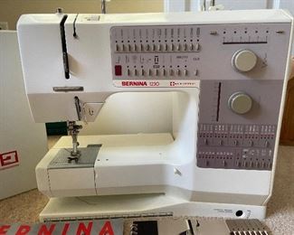 Bernina 1230 Sewing machine with case, attachments... Made in Switzerland