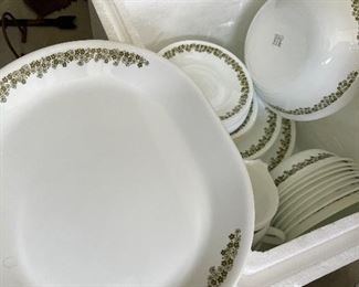 Corelle,  Crazy Dasiy/Spring Blossom 68 pieces!! Plates, cups saucers, serving pieces, bowls and more!! 