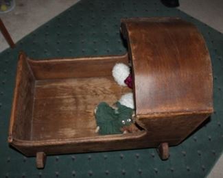 Antique Wood Crib