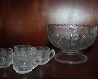 Nursery Rhyme Punch Bowl Set