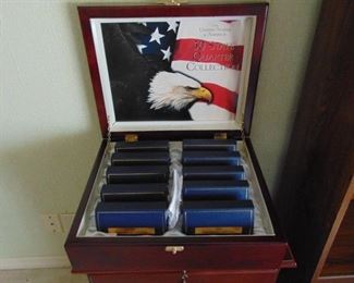 50 State Quarters Collection in Cherry wood box. $100.00  ALL PRICES ARE NEGOTIABLE
