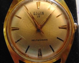 Elgin 17 , 813 movement, automatic 17 jewels, running condition, $50.00