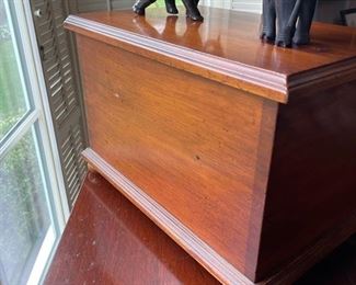 Vintage Three-Drawer Wood Jewelry Box. Photo 2 of 3.