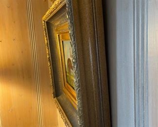 Horse Oil Painting by Walker. Measures 9” x 8” without frame. With frame 18” x 17”. Photo 2 of 4.