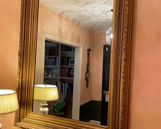 Gilt Wood Mirror. Measures 41" x 55". Photo 1 of 2.