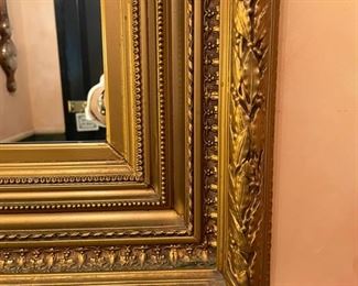 Gilt Wood Mirror. Measures 41" x 55". Photo 2 of 2.