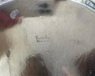 Old Sheffield Meat / Food Dome. English, Marked. Shown on Christopher Wren, Wallace 597F Silver-Plate Tray. Tray Measures 31.5" x 19" x 3" H. Photo 6 of 6.