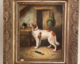 Oil Painting of Dog.