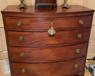 Antique 4-Drawer Chest of Drawers. Measures 36" W x 20" D x 30" H.