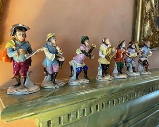 Volkstedt Porcelain 7 Pc Monkey Band. Photo 1 of 10.