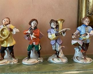 Volkstedt Porcelain 7 Pc Monkey Band. Photo 4 of 10.
