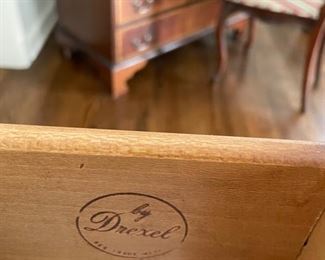 Drexel Heritage Chest of Drawers / Side / Bedside Table. Measures 24" W x 15"D x 30" H. Photo 3 of 3.