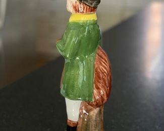 Porcelain Figurine of Equestrian Fox. Measures 11” H. Photo 2 of 2.