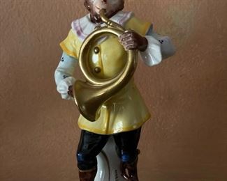 Volkstedt Porcelain 7 Pc Monkey Band. Photo 6 of 10.