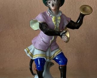 Volkstedt Porcelain 7 Pc Monkey Band. Photo 7 of 10.