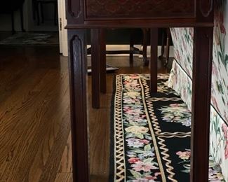 Century Furniture Lattice-Trim Console. Measures 69" W x 17" D x 29" H. Photo 3 of 4.