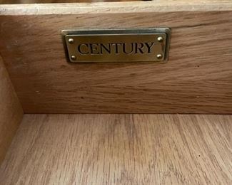 Century Furniture Lattice-Trim Console. Measures 69" W x 17" D x 29" H. Photo 4 of 4.