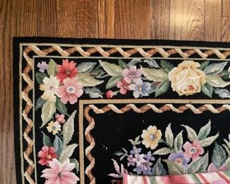 Needlepoint Rug. Maybe Stark. Measures 12' x 10.' Photo 2 of 3.