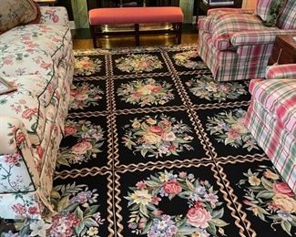 Needlepoint Rug. Maybe Stark. Measures 12' x 10.' Photo 1 of 3.