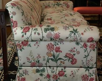 Floral 3-Seat Down Filled Sofa. Measures 80" W x 37" D. Photo 2 of 4.