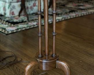 Table Floor Lamp with Faux Bamboo Detailing. Photo 2 of 4.