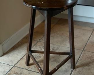 Antique Three-Leg Stool. Photo 1 of 2.