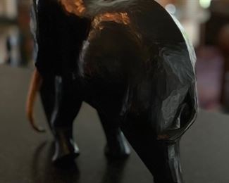 Carved Wood Elephant. Photo 2 of 2.
