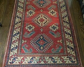 Vintage Kazak Rug. Measures 42." x 61." Photo 1 of 2.