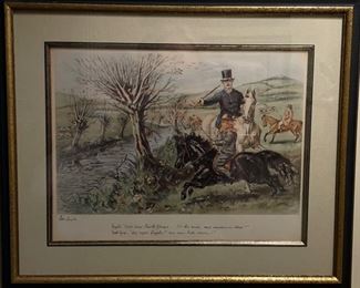 19th Century Antique Hand-Colored Horse Etchings Published by Sutherland & Harris. Photo 2 of 3.