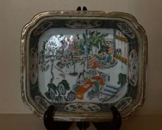 Antique Chinese Rectangular Bowl. Measures 9.5” x 8.5.” Photo 1 of 5.