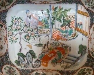 Antique Chinese Rectangular Bowl. Measures 9.5” x 8.5.” Photo 3 of 5.