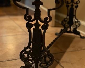 Wrought Iron Bench with Solid Wood Seat. Photo 3 of 3.