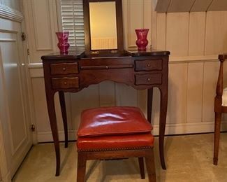 Antique Dressing Table. Measures 27" W x 18" D x 27.5" H. Photo 1 of 3.