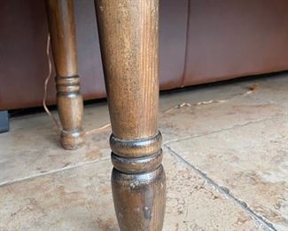 English Pub Table with Drop Leaf Sides. Measures 72" W x 23" D; two 9" W leaves. Photo 3 of 3.