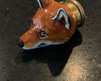 Replica Fox Head Stirrup Cup. Photo 1 of 2.