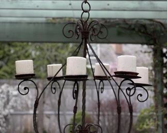 Outdoor 8 - Candle Chandelier.