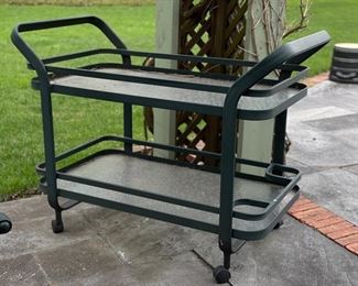 Outdoor Bar Cart on Casters.