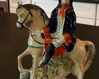Antique Staffordshire Tom King Figurine. Measures 9.5" H. Photo 1 of 3.