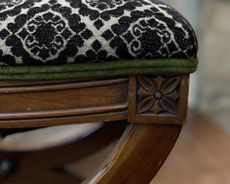 1st Dibs Kindel Furniture mahogany bench - 2 available. Photo 3 of 3.